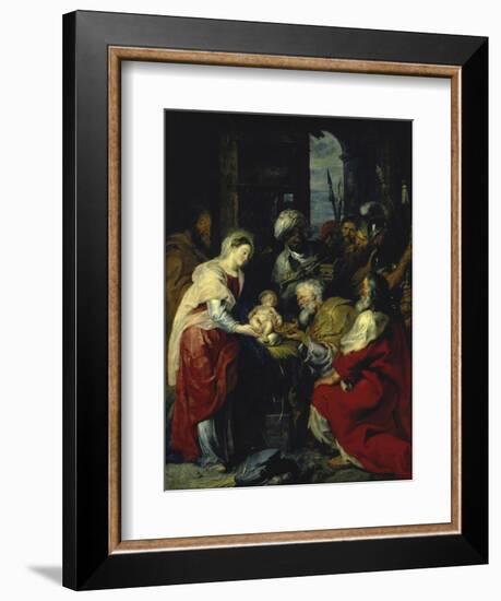 Adoration of the Kings, 17th century-Peter Paul Rubens-Framed Giclee Print