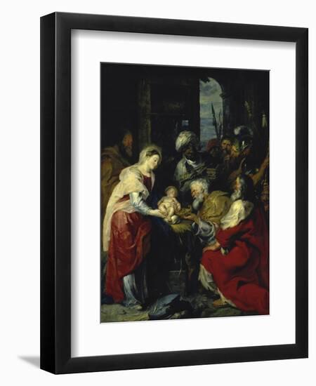 Adoration of the Kings, 17th century-Peter Paul Rubens-Framed Giclee Print