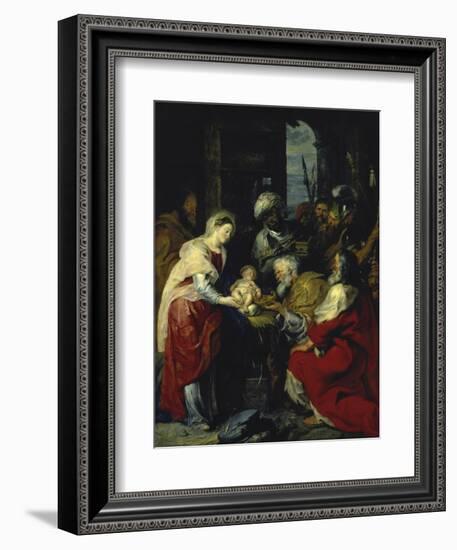 Adoration of the Kings, 17th century-Peter Paul Rubens-Framed Giclee Print