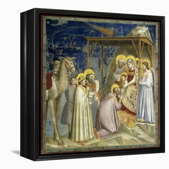 Adoration of the Kings, c.1303-10-Giotto di Bondone-Framed Premier Image Canvas