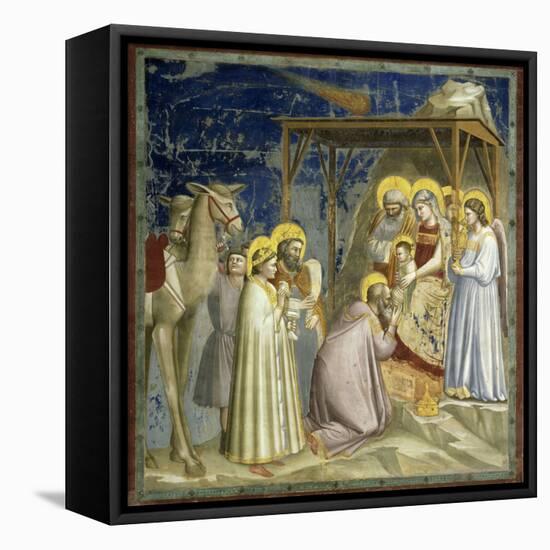 Adoration of the Kings, c.1303-10-Giotto di Bondone-Framed Premier Image Canvas