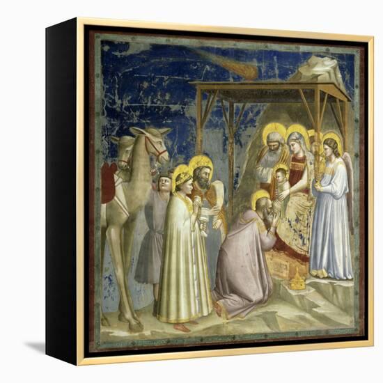 Adoration of the Kings, c.1303-10-Giotto di Bondone-Framed Premier Image Canvas