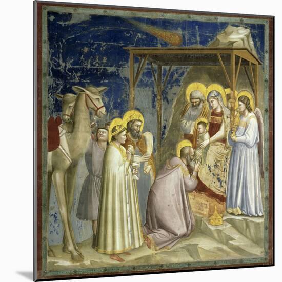 Adoration of the Kings, c.1303-10-Giotto di Bondone-Mounted Giclee Print