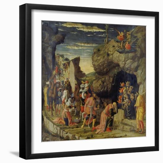 Adoration of the Kings (Centre Panel)-Andrea Mantegna-Framed Giclee Print