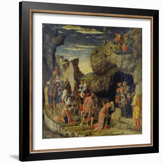 Adoration of the Kings (Centre Panel)-Andrea Mantegna-Framed Giclee Print