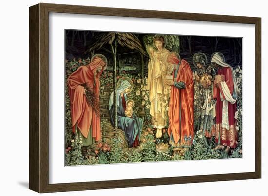 Adoration of the Kings-Edward Burne-Jones-Framed Art Print