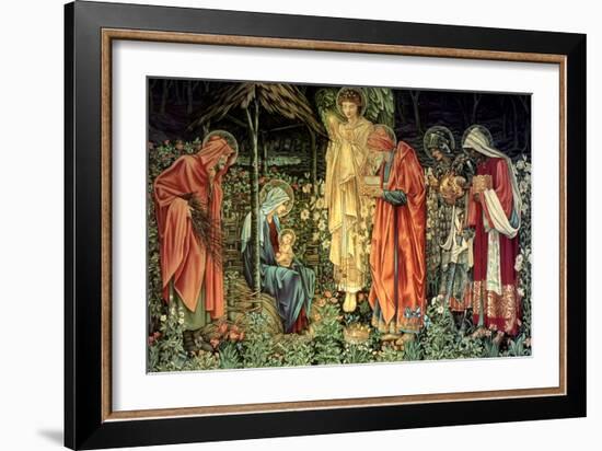 Adoration of the Kings-Edward Burne-Jones-Framed Art Print