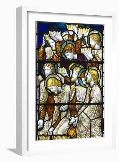 Adoration of the Lamb, 1884 (Stained Glass)-Henry Holiday-Framed Giclee Print