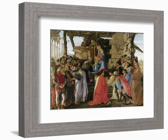 Adoration of the Magi (1475)-Sandro Botticelli-Framed Giclee Print