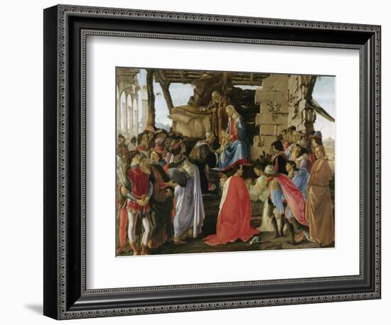 Adoration of the Magi (1475)-Sandro Botticelli-Framed Giclee Print