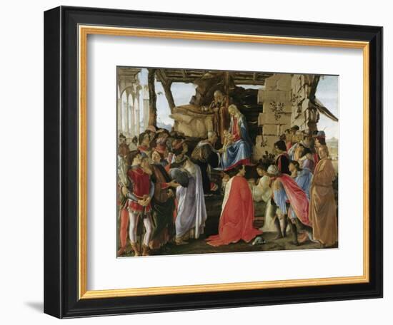 Adoration of the Magi (1475)-Sandro Botticelli-Framed Giclee Print