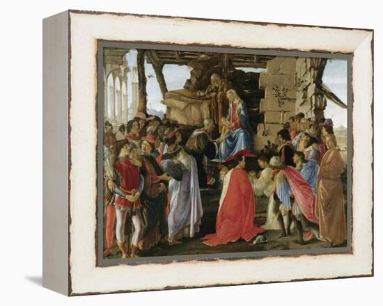 Adoration of the Magi (1475)-Sandro Botticelli-Framed Premier Image Canvas