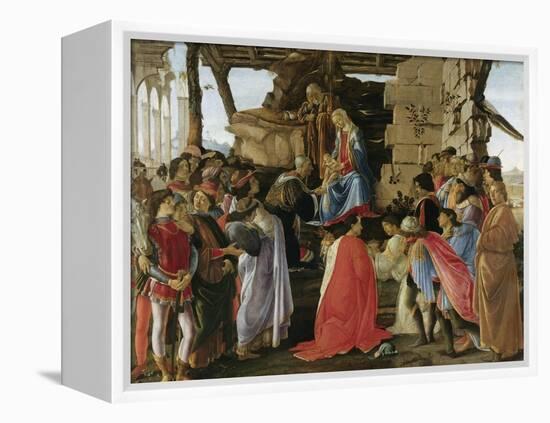 Adoration of the Magi (1475)-Sandro Botticelli-Framed Premier Image Canvas