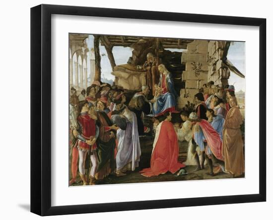 Adoration of the Magi (1475)-Sandro Botticelli-Framed Giclee Print