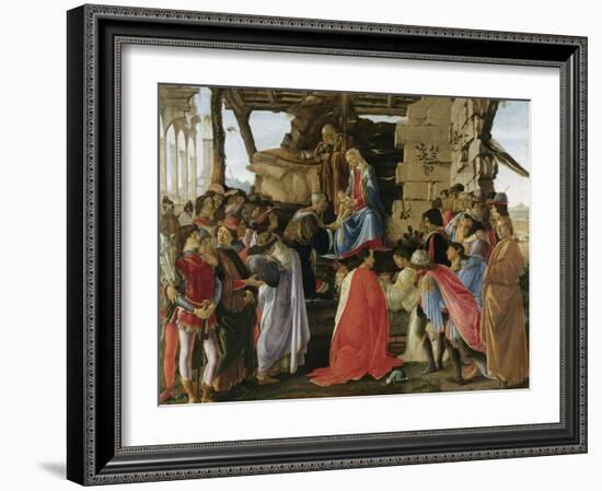 Adoration of the Magi (1475)-Sandro Botticelli-Framed Giclee Print