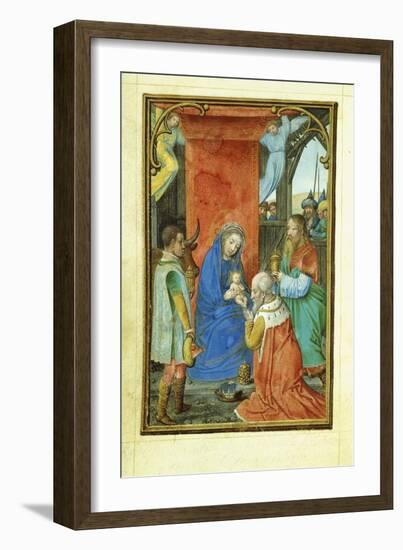 Adoration of the Magi, 1520's-Simon Bening-Framed Giclee Print
