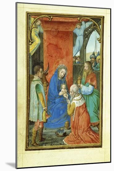 Adoration of the Magi, 1520's-Simon Bening-Mounted Giclee Print