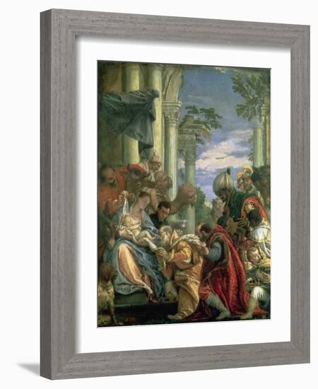 Adoration of the Magi, 1570S-Paolo Veronese-Framed Giclee Print