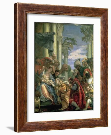 Adoration of the Magi, 1570S-Paolo Veronese-Framed Giclee Print