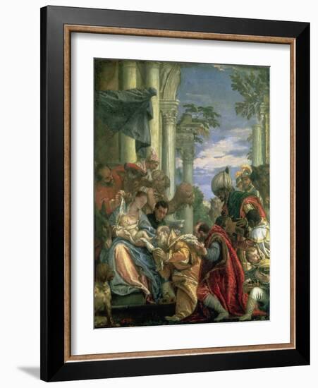 Adoration of the Magi, 1570S-Paolo Veronese-Framed Giclee Print