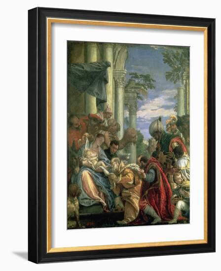 Adoration of the Magi, 1570S-Paolo Veronese-Framed Giclee Print