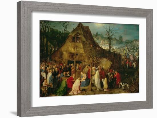 Adoration of the Magi, 1598-Jan Brueghel the Elder-Framed Giclee Print