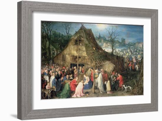 Adoration of the Magi, 1598-Jan Brueghel the Elder-Framed Giclee Print