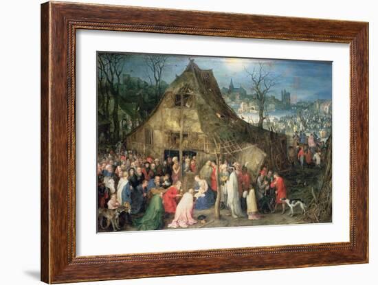 Adoration of the Magi, 1598-Jan Brueghel the Elder-Framed Giclee Print