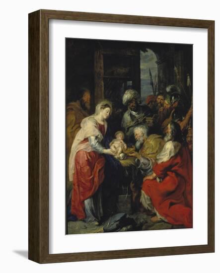 Adoration of the Magi, 1626-27-Peter Paul Rubens-Framed Giclee Print