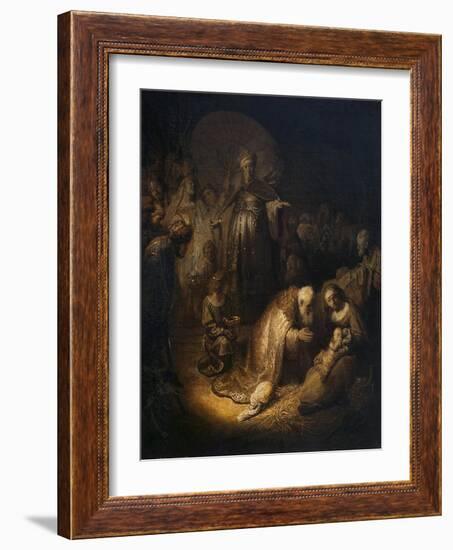 Adoration of the Magi, 1632-Rembrandt van Rijn-Framed Giclee Print