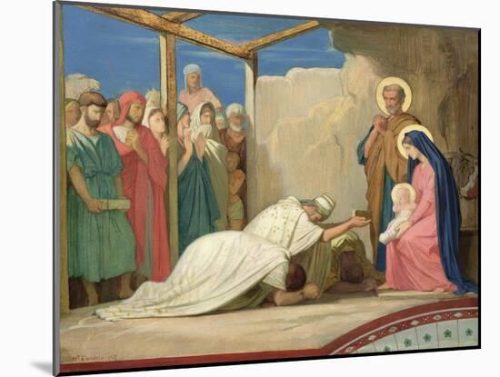 Adoration of the Magi, 1857-Hippolyte Flandrin-Mounted Giclee Print