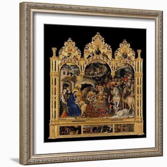 Adoration of the Magi by Gentile Da Fabriano-Gentile da Fabriano-Framed Giclee Print