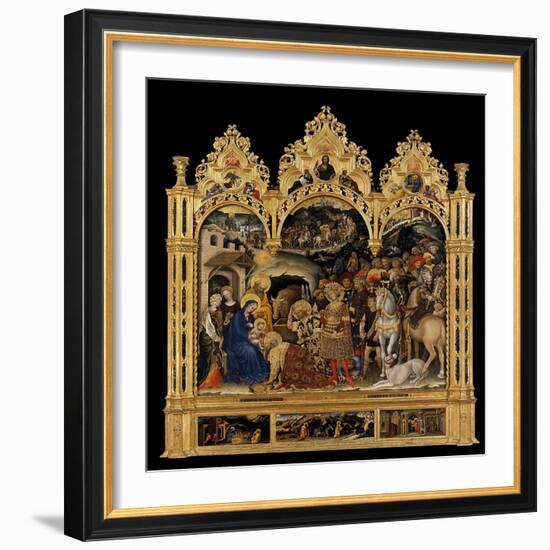 Adoration of the Magi by Gentile Da Fabriano-Gentile da Fabriano-Framed Giclee Print