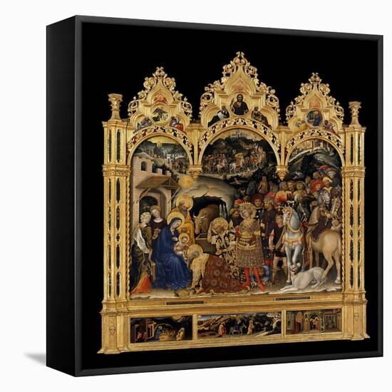 Adoration of the Magi by Gentile Da Fabriano-Gentile da Fabriano-Framed Premier Image Canvas