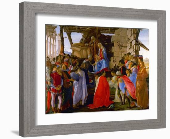 Adoration of the Magi, c.1473.-Sandro Botticelli-Framed Giclee Print