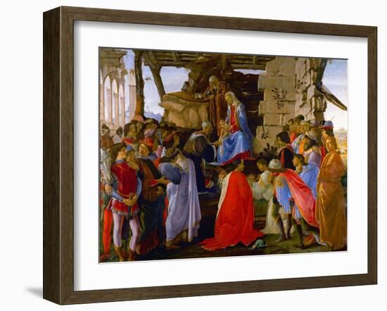 Adoration of the Magi, c.1473.-Sandro Botticelli-Framed Giclee Print