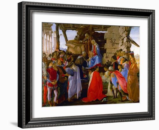 Adoration of the Magi, c.1473.-Sandro Botticelli-Framed Giclee Print