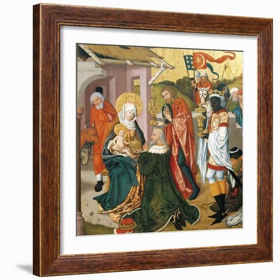 Adoration of the Magi, C.1475-Martin Schongauer-Framed Giclee Print