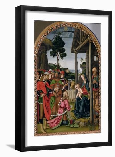 Adoration of the Magi, c.1476-Pietro Perugino-Framed Giclee Print