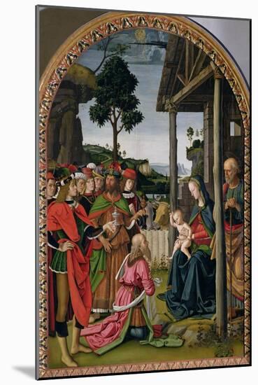 Adoration of the Magi, c.1476-Pietro Perugino-Mounted Giclee Print