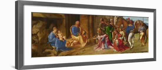 Adoration of the Magi, C.1490-Giorgione-Framed Giclee Print