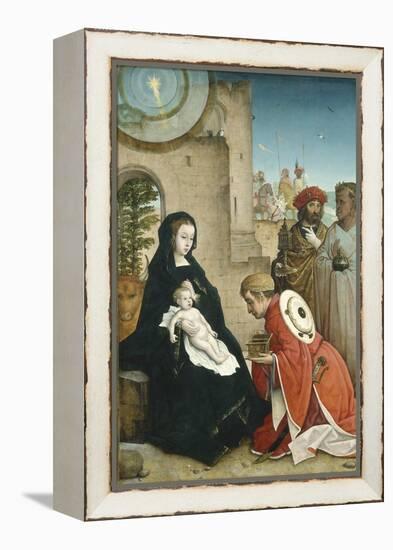 Adoration of the Magi, c.1508-19-Juan de Flandes-Framed Premier Image Canvas