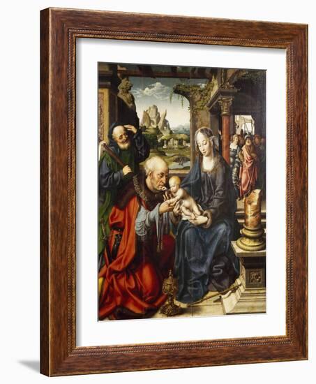 Adoration of the Magi, Ca 1515-Joos Van Cleve-Framed Giclee Print