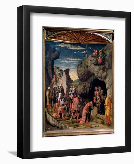 Adoration of the Magi - Central Panel, C. 1462-Andrea Mantegna-Framed Giclee Print