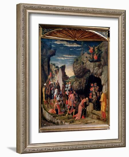 Adoration of the Magi - Central Panel, C. 1462-Andrea Mantegna-Framed Giclee Print