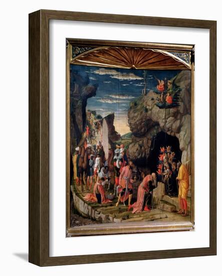 Adoration of the Magi - Central Panel, C. 1462-Andrea Mantegna-Framed Giclee Print