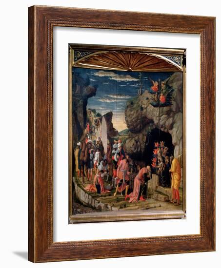 Adoration of the Magi - Central Panel, C. 1462-Andrea Mantegna-Framed Giclee Print