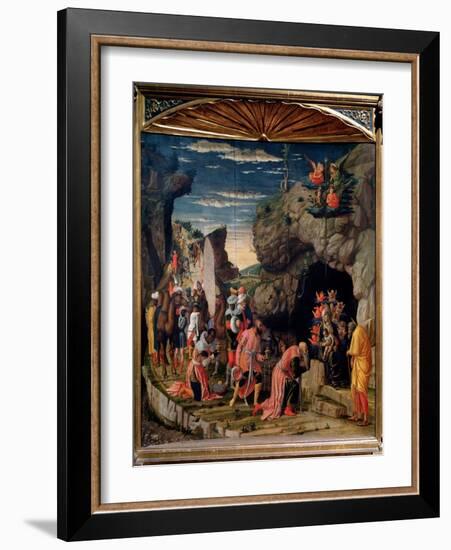 Adoration of the Magi - Central Panel, C. 1462-Andrea Mantegna-Framed Giclee Print