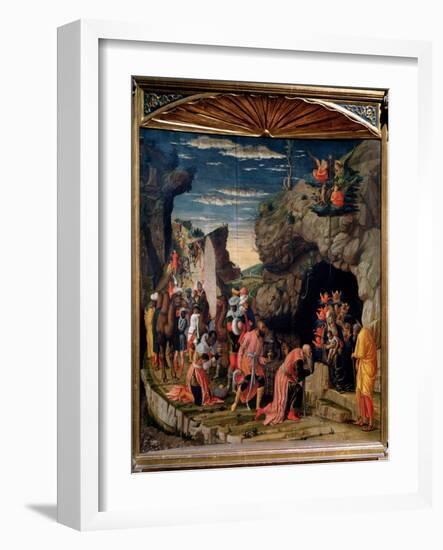 Adoration of the Magi - Central Panel, C. 1462-Andrea Mantegna-Framed Giclee Print