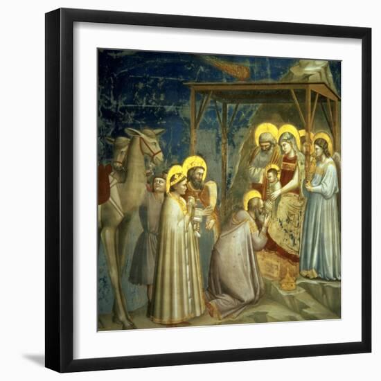 Adoration of the Magi, circa 1305-Giotto di Bondone-Framed Giclee Print